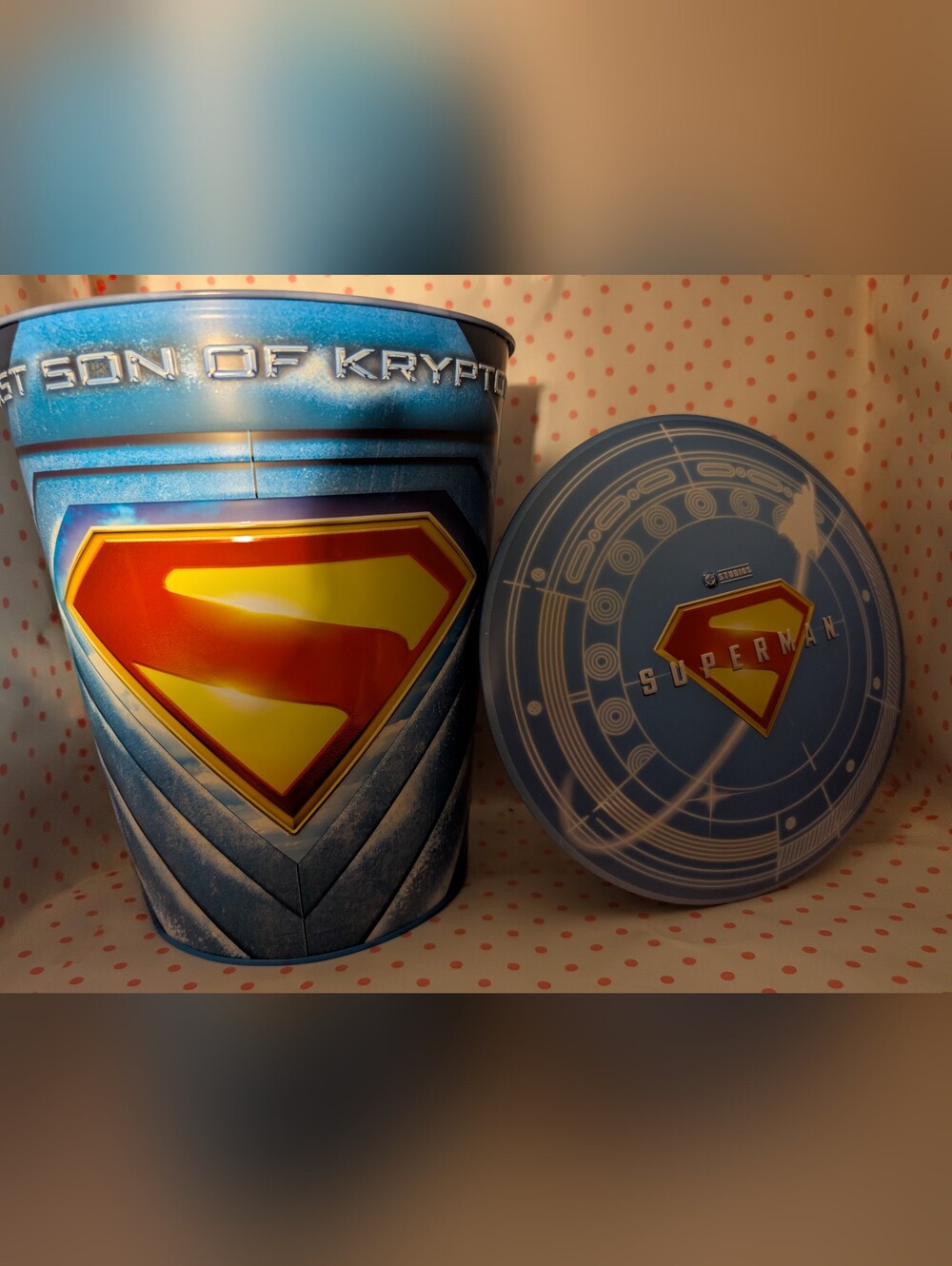 DC Comics Superman Popcorn Tin